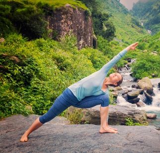 parsvakonasana angle étiré